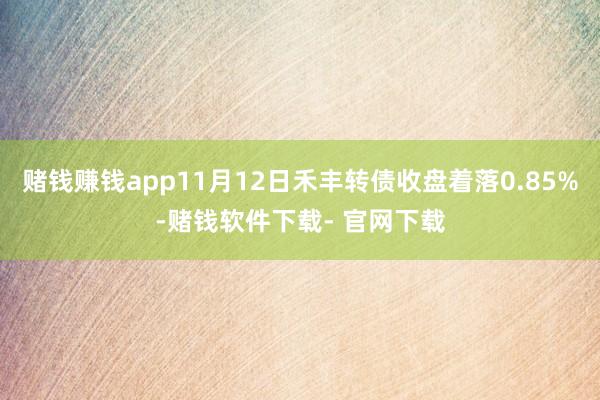 赌钱赚钱app11月12日禾丰转债收盘着落0.85%-赌钱软件下载- 官网下载